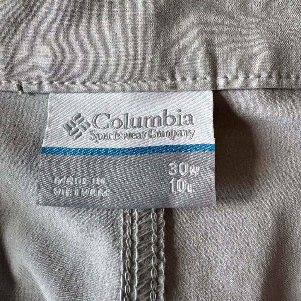 Columbia PFG Mens Cargo Shorts 30W Stretch Gray Fishing Utility Hiking Outdoors - Picture 8 of 9